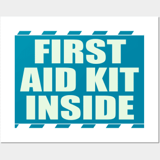 First Aid Kit Inside Sticker, Self Adhesive First Aid Kit Industrial Posters and Art